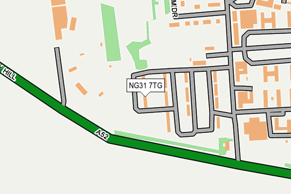 NG31 7TG map - OS OpenMap – Local (Ordnance Survey) NG31 7TG map - OS OpenMap – Local (Ordnance Survey)