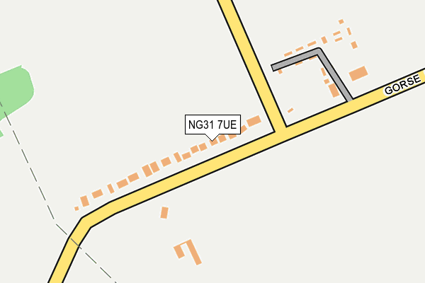 NG31 7UE map - OS OpenMap – Local (Ordnance Survey) NG31 7UE map - OS OpenMap – Local (Ordnance Survey)