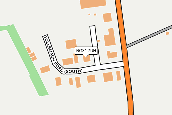 NG31 7UH map - OS OpenMap – Local (Ordnance Survey) NG31 7UH map - OS OpenMap – Local (Ordnance Survey)