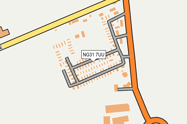 NG31 7UU map - OS OpenMap – Local (Ordnance Survey) NG31 7UU map - OS OpenMap – Local (Ordnance Survey)