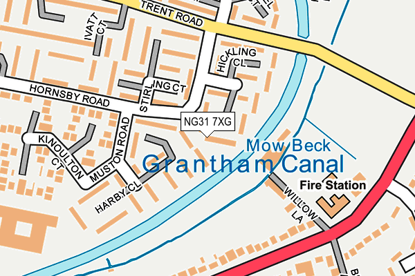 NG31 7XG map - OS OpenMap – Local (Ordnance Survey) NG31 7XG map - OS OpenMap – Local (Ordnance Survey)