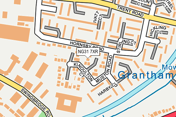 NG31 7XR map - OS OpenMap – Local (Ordnance Survey) NG31 7XR map - OS OpenMap – Local (Ordnance Survey)