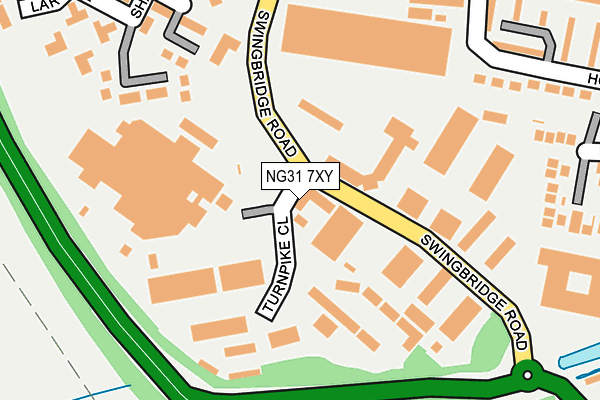 NG31 7XY map - OS OpenMap – Local (Ordnance Survey) NG31 7XY map - OS OpenMap – Local (Ordnance Survey)