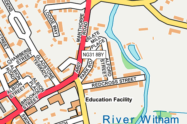 NG31 8BY map - OS OpenMap – Local (Ordnance Survey) NG31 8BY map - OS OpenMap – Local (Ordnance Survey)