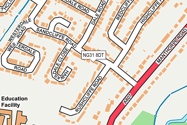 NG31 8DT map - OS OpenMap – Local (Ordnance Survey) NG31 8DT map - OS OpenMap – Local (Ordnance Survey)