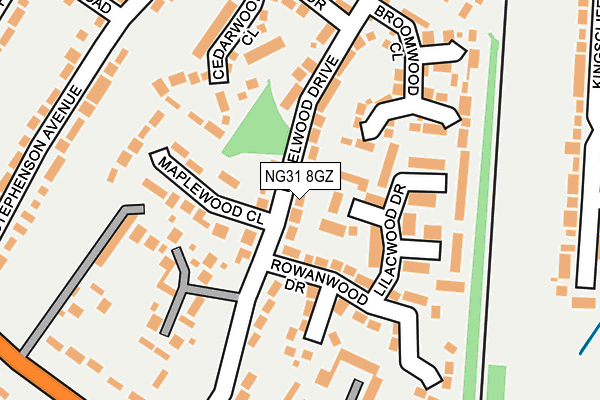 NG31 8GZ map - OS OpenMap – Local (Ordnance Survey) NG31 8GZ map - OS OpenMap – Local (Ordnance Survey)