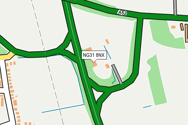 NG31 8NX map - OS OpenMap – Local (Ordnance Survey) NG31 8NX map - OS OpenMap – Local (Ordnance Survey)