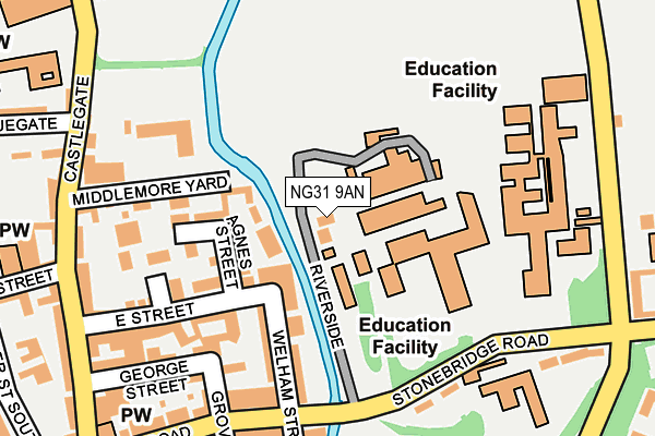 NG31 9AN map - OS OpenMap – Local (Ordnance Survey) NG31 9AN map - OS OpenMap – Local (Ordnance Survey)