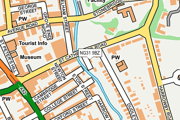 NG31 9BZ map - OS OpenMap – Local (Ordnance Survey) NG31 9BZ map - OS OpenMap – Local (Ordnance Survey)