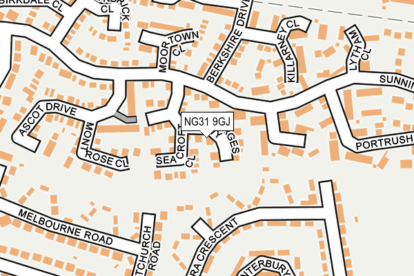 NG31 9GJ map - OS OpenMap – Local (Ordnance Survey) NG31 9GJ map - OS OpenMap – Local (Ordnance Survey)