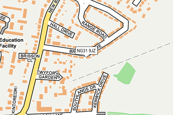 NG31 9JZ map - OS OpenMap – Local (Ordnance Survey) NG31 9JZ map - OS OpenMap – Local (Ordnance Survey)