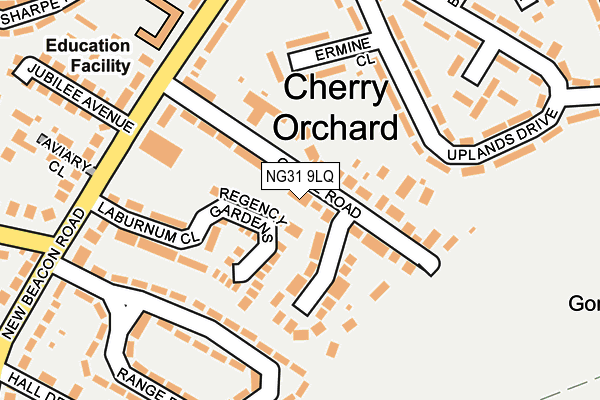 NG31 9LQ map - OS OpenMap – Local (Ordnance Survey) NG31 9LQ map - OS OpenMap – Local (Ordnance Survey)