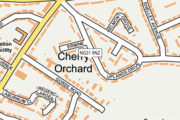 NG31 9NZ map - OS OpenMap – Local (Ordnance Survey) NG31 9NZ map - OS OpenMap – Local (Ordnance Survey)