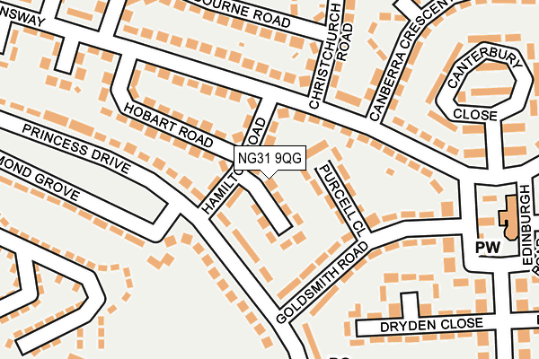 NG31 9QG map - OS OpenMap – Local (Ordnance Survey) NG31 9QG map - OS OpenMap – Local (Ordnance Survey)