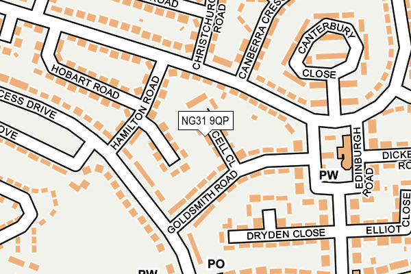 NG31 9QP map - OS OpenMap – Local (Ordnance Survey) NG31 9QP map - OS OpenMap – Local (Ordnance Survey)