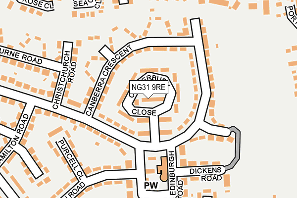 NG31 9RE map - OS OpenMap – Local (Ordnance Survey) NG31 9RE map - OS OpenMap – Local (Ordnance Survey)