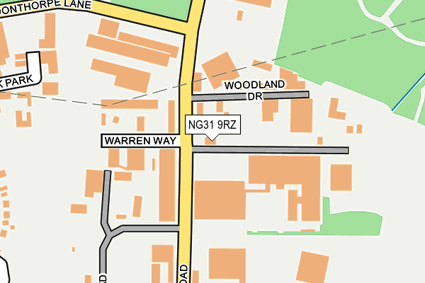 NG31 9RZ map - OS OpenMap – Local (Ordnance Survey) NG31 9RZ map - OS OpenMap – Local (Ordnance Survey)