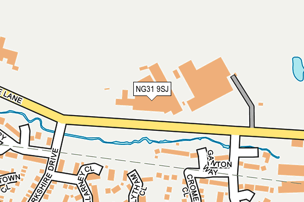 NG31 9SJ map - OS OpenMap – Local (Ordnance Survey) NG31 9SJ map - OS OpenMap – Local (Ordnance Survey)