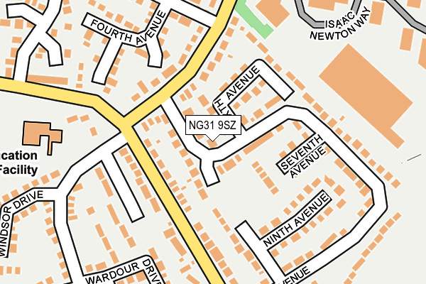 NG31 9SZ map - OS OpenMap – Local (Ordnance Survey) NG31 9SZ map - OS OpenMap – Local (Ordnance Survey)