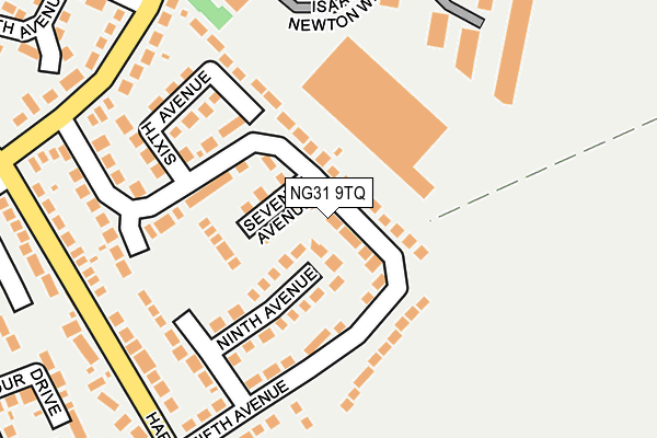 NG31 9TQ map - OS OpenMap – Local (Ordnance Survey) NG31 9TQ map - OS OpenMap – Local (Ordnance Survey)