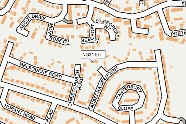 NG31 9UT map - OS OpenMap – Local (Ordnance Survey) NG31 9UT map - OS OpenMap – Local (Ordnance Survey)