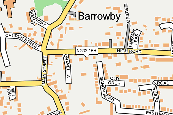 NG32 1BH map - OS OpenMap – Local (Ordnance Survey) NG32 1BH map - OS OpenMap – Local (Ordnance Survey)