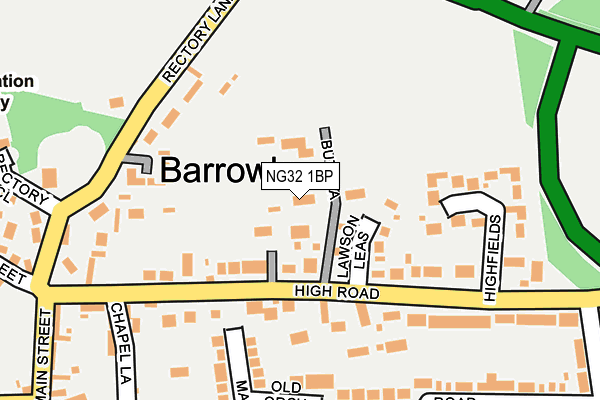 NG32 1BP map - OS OpenMap – Local (Ordnance Survey) NG32 1BP map - OS OpenMap – Local (Ordnance Survey)