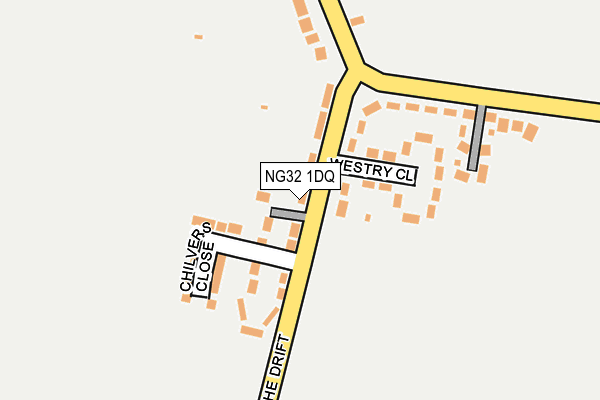 NG32 1DQ map - OS OpenMap – Local (Ordnance Survey) NG32 1DQ map - OS OpenMap – Local (Ordnance Survey)