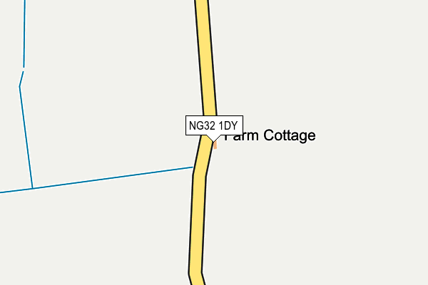 NG32 1DY map - OS OpenMap – Local (Ordnance Survey) NG32 1DY map - OS OpenMap – Local (Ordnance Survey)