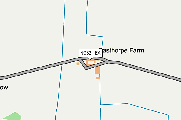NG32 1EA map - OS OpenMap – Local (Ordnance Survey) NG32 1EA map - OS OpenMap – Local (Ordnance Survey)