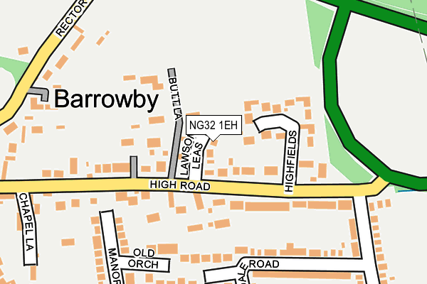 NG32 1EH map - OS OpenMap – Local (Ordnance Survey) NG32 1EH map - OS OpenMap – Local (Ordnance Survey)