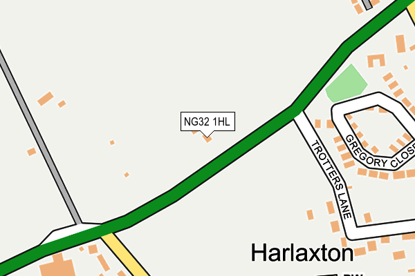 NG32 1HL map - OS OpenMap – Local (Ordnance Survey) NG32 1HL map - OS OpenMap – Local (Ordnance Survey)