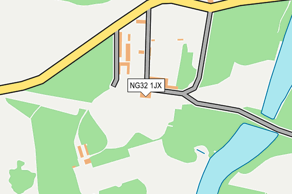 NG32 1JX map - OS OpenMap – Local (Ordnance Survey) NG32 1JX map - OS OpenMap – Local (Ordnance Survey)