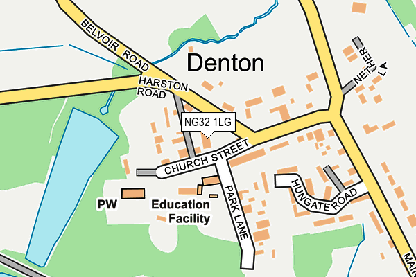 NG32 1LG map - OS OpenMap – Local (Ordnance Survey) NG32 1LG map - OS OpenMap – Local (Ordnance Survey)
