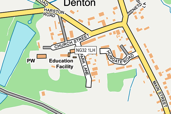 NG32 1LH map - OS OpenMap – Local (Ordnance Survey) NG32 1LH map - OS OpenMap – Local (Ordnance Survey)