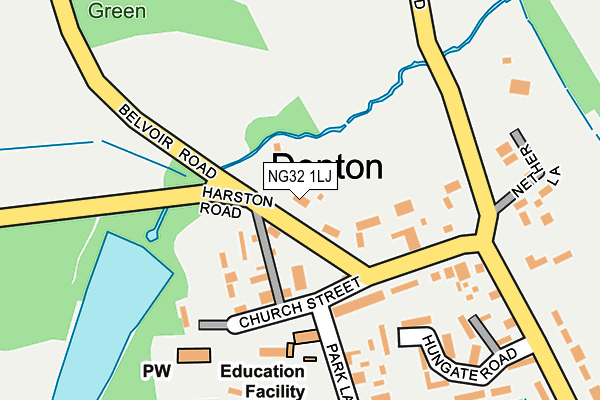 NG32 1LJ map - OS OpenMap – Local (Ordnance Survey) NG32 1LJ map - OS OpenMap – Local (Ordnance Survey)