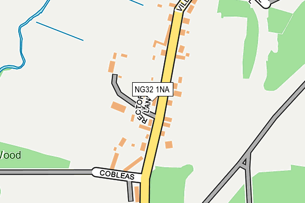 NG32 1NA map - OS OpenMap – Local (Ordnance Survey) NG32 1NA map - OS OpenMap – Local (Ordnance Survey)