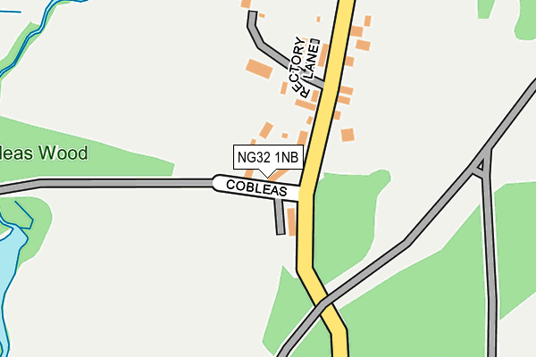NG32 1NB map - OS OpenMap – Local (Ordnance Survey) NG32 1NB map - OS OpenMap – Local (Ordnance Survey)