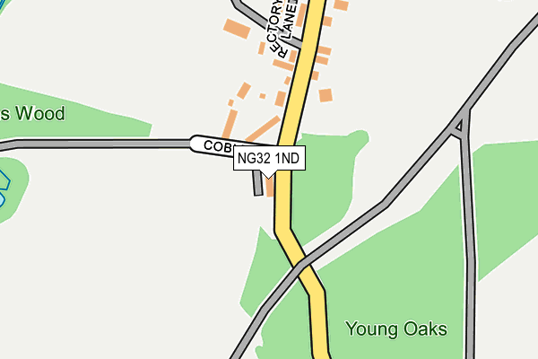 NG32 1ND map - OS OpenMap – Local (Ordnance Survey) NG32 1ND map - OS OpenMap – Local (Ordnance Survey)