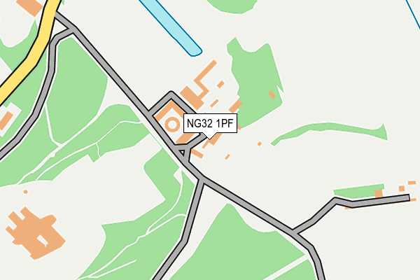 NG32 1PF map - OS OpenMap – Local (Ordnance Survey) NG32 1PF map - OS OpenMap – Local (Ordnance Survey)