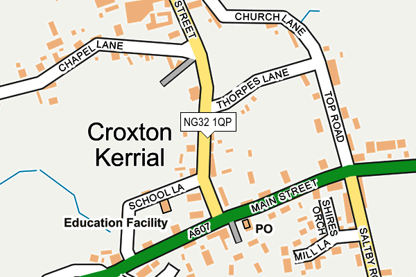 NG32 1QP map - OS OpenMap – Local (Ordnance Survey) NG32 1QP map - OS OpenMap – Local (Ordnance Survey)