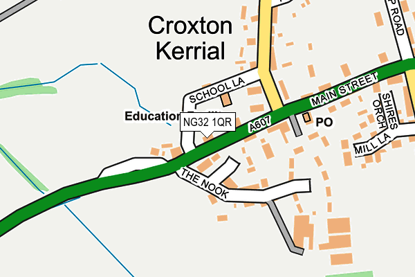 NG32 1QR map - OS OpenMap – Local (Ordnance Survey) NG32 1QR map - OS OpenMap – Local (Ordnance Survey)