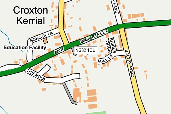 NG32 1QU map - OS OpenMap – Local (Ordnance Survey) NG32 1QU map - OS OpenMap – Local (Ordnance Survey)