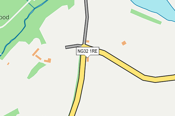 NG32 1RE map - OS OpenMap – Local (Ordnance Survey) NG32 1RE map - OS OpenMap – Local (Ordnance Survey)
