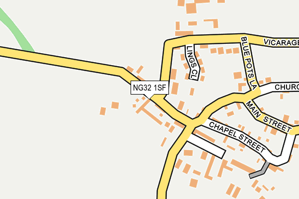 NG32 1SF map - OS OpenMap – Local (Ordnance Survey) NG32 1SF map - OS OpenMap – Local (Ordnance Survey)