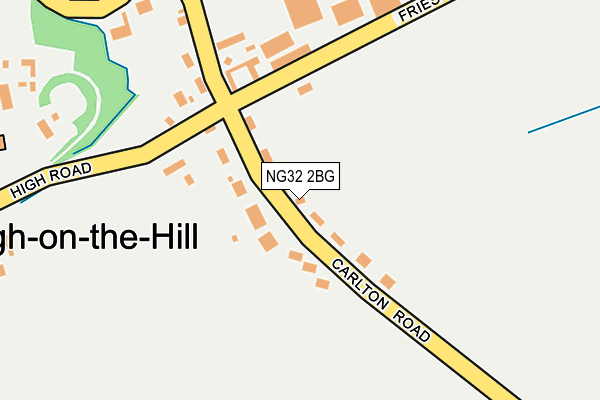 NG32 2BG map - OS OpenMap – Local (Ordnance Survey) NG32 2BG map - OS OpenMap – Local (Ordnance Survey)