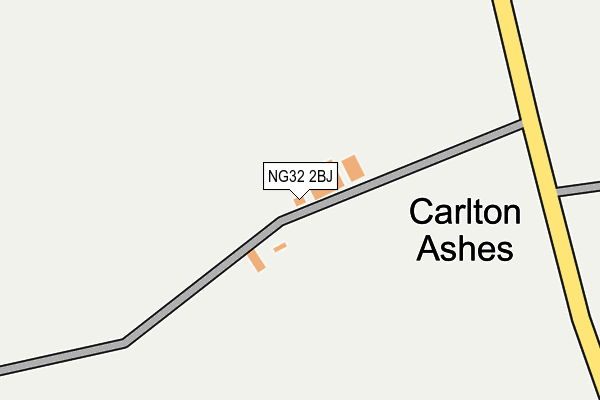 NG32 2BJ map - OS OpenMap – Local (Ordnance Survey) NG32 2BJ map - OS OpenMap – Local (Ordnance Survey)