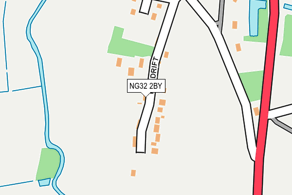 NG32 2BY map - OS OpenMap – Local (Ordnance Survey) NG32 2BY map - OS OpenMap – Local (Ordnance Survey)