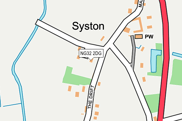 NG32 2DG map - OS OpenMap – Local (Ordnance Survey) NG32 2DG map - OS OpenMap – Local (Ordnance Survey)