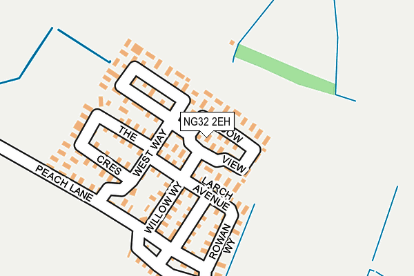 NG32 2EH map - OS OpenMap – Local (Ordnance Survey) NG32 2EH map - OS OpenMap – Local (Ordnance Survey)